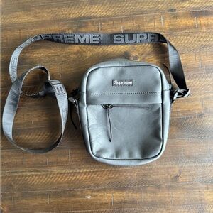 Supreme Charcoal Black Messenger Bag